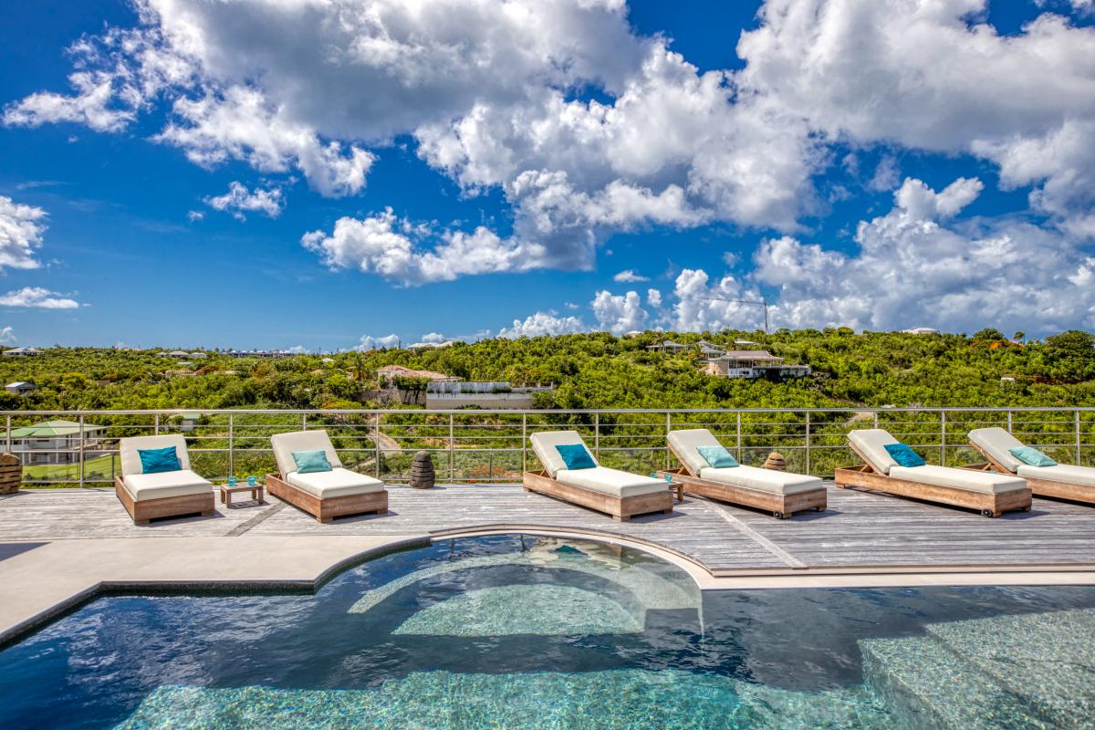 103_VillaAzurDream Location villa st Martin Terres Basse 7 chambres 14 personnes avec piscine et vue mer_35